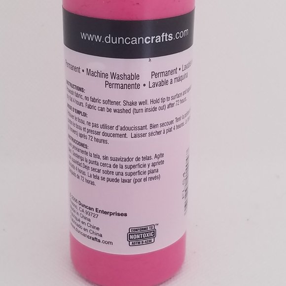 Tulip Dimensional Fabric Paint 4 oz SLICK 3 Pack Yellow, Leaf Green & Pink - Picture 7 of 11